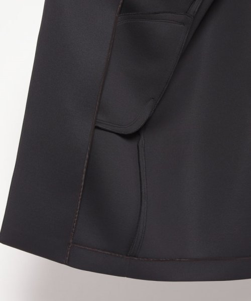 スポンジングジャージー Vネックコート 