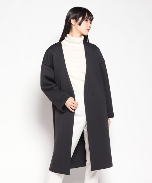 スポンジングジャージー Vネックコート 