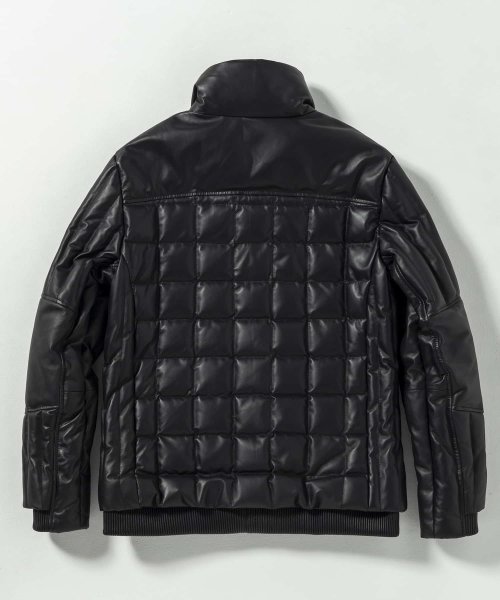 C DIEM(C DIEM)/C DIEM(カルペディエム)Leather Square Quilt Down Jacket /スクエアキルトレザーダウンジャケット/img20