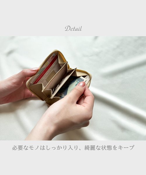 sankyoshokai(サンキョウショウカイ)/[GOLD PFEIL]クロコ型押し 小さい財布/img03