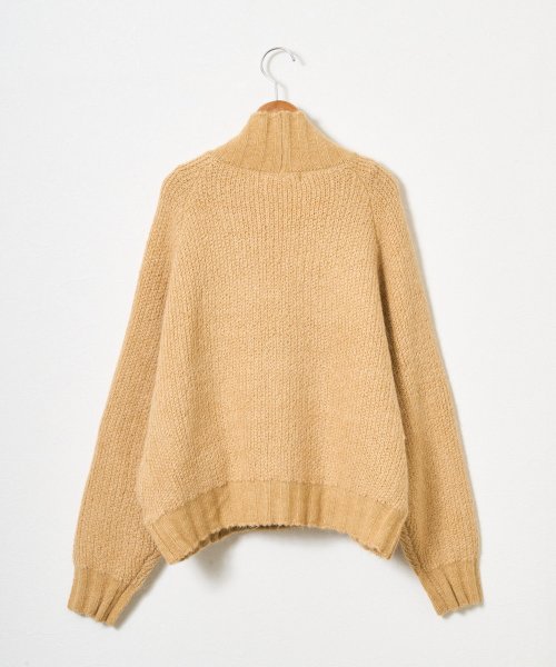 【Audrey and John Wad】アンゴラ混接結ニットカーディガン 