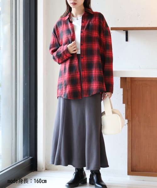 MAISON BREEZE(MAISON BREEZE)/【MAISON BREEZE】リラックス チェックシャツ ネルシャツ KNF037/img15