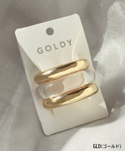 GOLDY(GOLDY)/【GOLDY】メタル×クリアヘアカフ ヘアアクセ ゴールド シルバー  / 6230205/img03