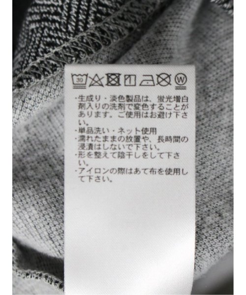TAKA-Q(タカキュー)/幾何柄ダブルフェイス クルーネック長袖Tシャツ/img10