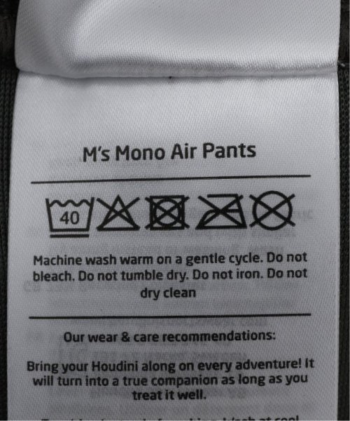 HOUDINI / フーディニ Ms Mono Air Pants 830013 HOUDINI フーディニ