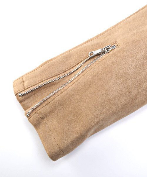 フェイクスエードライダースブルゾン/ライダースジャケット メンズ フェイクスエード ブルゾン U1508105062(11440円)