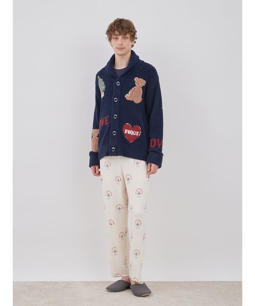 HOLIDAY】【HOMME】スノードームベア柄ロングパンツ(505759739
