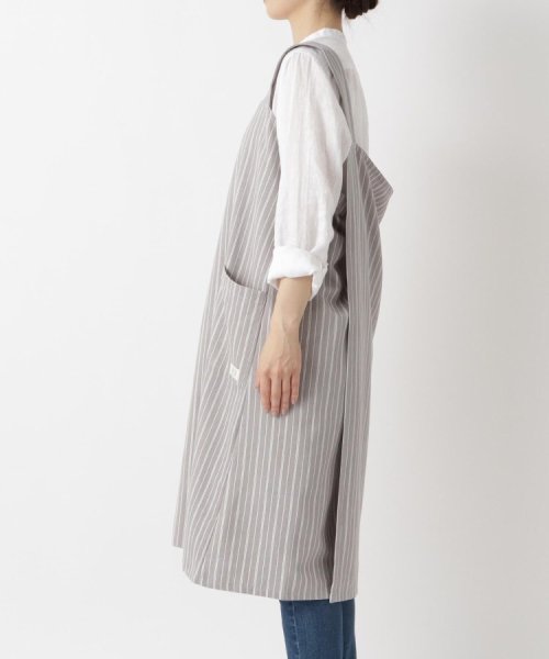 ２１２ＫＩＴＣＨＥＮ　ＳＴＯＲＥ(212キッチンストア)/Simple Stripe フルエプロン GY  ＜212Kオリジナル＞/img02