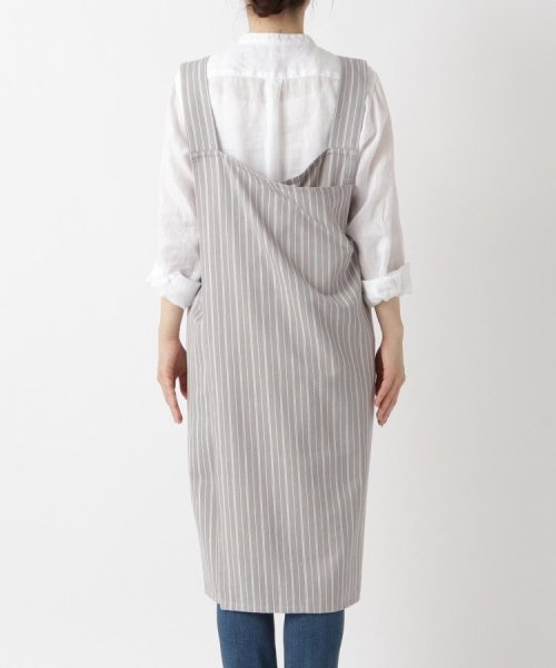 ２１２ＫＩＴＣＨＥＮ　ＳＴＯＲＥ(212キッチンストア)/Simple Stripe フルエプロン GY  ＜212Kオリジナル＞/img03