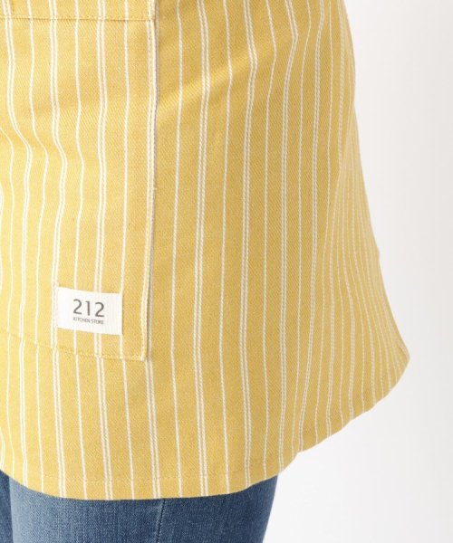 ２１２ＫＩＴＣＨＥＮ　ＳＴＯＲＥ(212キッチンストア)/Simple Stripe カフェエプロン YE  ＜212Kオリジナル＞/img06