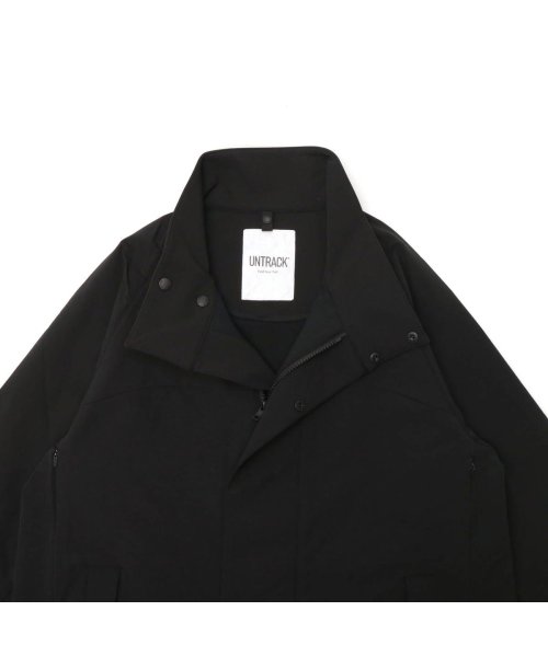 アントラック コート アウター ジャケット ロングコート 秋 冬 UNTRACK 上着 黒 大きいサイズ 撥水 ストレッチ性 薄手 防寒 60071 ×1└ 内蔵　ポケット