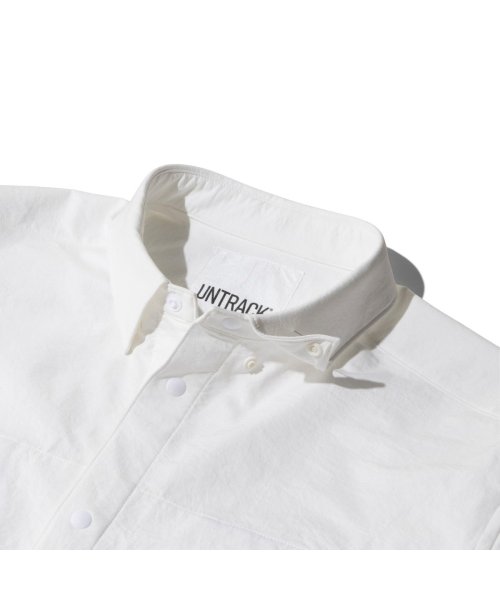 UNTRACK(アントラック)/アントラック ワイシャツ 長袖 UNTRACK ブランド ノーカラー 白 撥水 ストレッチ UT－A3 Flex Shirts Regular 60078/img08
