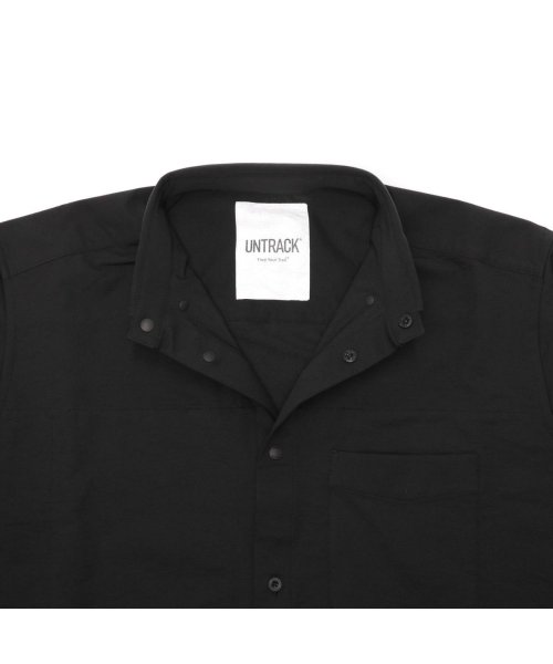 UNTRACK(アントラック)/アントラック ワイシャツ 長袖 UNTRACK ブランド ノーカラー 白 撥水 ストレッチ UT－A3 Flex Shirts Regular 60078/img09