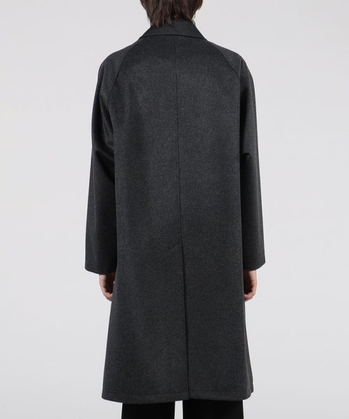 ウールカシミヤ ステンカラーコート 