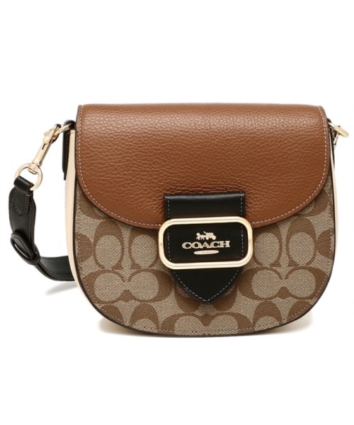 COACH(コーチ)/コーチ アウトレット ショルダーバッグ シグネチャー ブラウン ベージュ レディース COACH FCE565 IME7V/img05