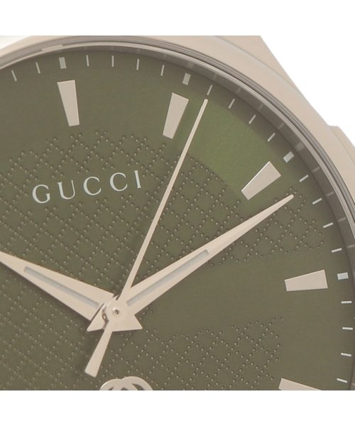 GUCCI(グッチ)/グッチ 時計 Gタイムレス クォーツ グリーン メンズ GUCCI YA126369/img08