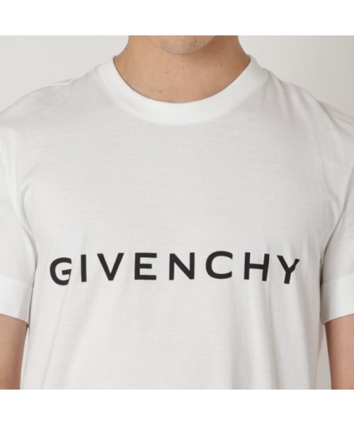 GIVENCHY(ジバンシィ)/ジバンシィ Tシャツ カットソー ブランドロゴ アーキタイプ オーバーサイズTシャツ 4G ロゴ ホワイト メンズ GIVENCHY BM716N3YAC 10/img04