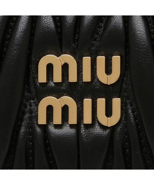 MIUMIU(ミュウミュウ)/ミュウミュウ ハンドバッグ ショルダーバッグ ワンダーマテラッセレザー ホーボーミニバッグ ブラック レディース MIU MIU 5BP078 N88 F000/img08