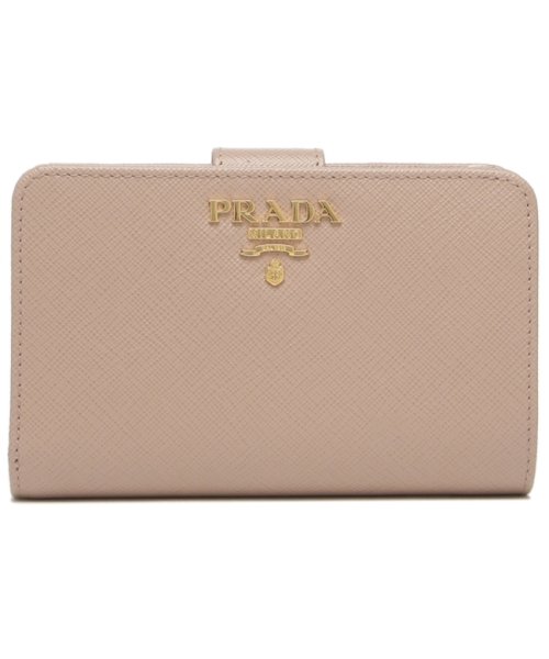 PRADA(プラダ)/プラダ 折り財布 レディース サフィアーノ マルチカラー PRADA 1ML225 ZLP F0KNX ベージュ レッド/img05