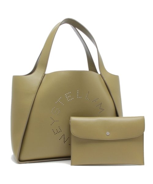 Stella McCartney(ステラマッカートニー)/ステラマッカートニー トートバッグ ロゴ グリーン レディース STELLA McCARTNEY 502793 W8542 3032 LOGO TOTE BAG/img01