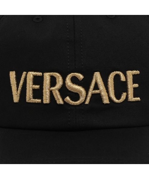 VERSACE(ヴェルサーチェ)/ヴェルサーチ 帽子 ベースボールキャップ ロゴ 刺繍 ブラック ゴールド メンズ レディース ユニセックス VERSACE 10015901A08103 2B1/img03