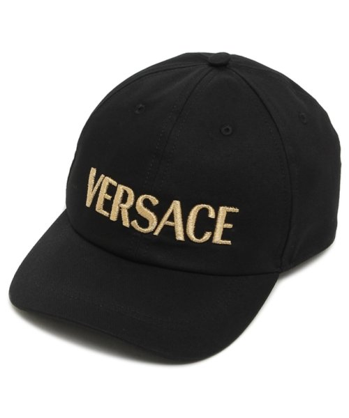 VERSACE(ヴェルサーチェ)/ヴェルサーチ 帽子 ベースボールキャップ ロゴ 刺繍 ブラック ゴールド メンズ レディース ユニセックス VERSACE 10015901A08103 2B1/img05