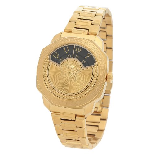 ヴェルサーチ 時計 クォーツ ブラック メンズ レディース ユニセックス VERSACE VQU050015 VERSACE ヴェルサーチ 時計 クォーツ メンズ レディース ユニセックス