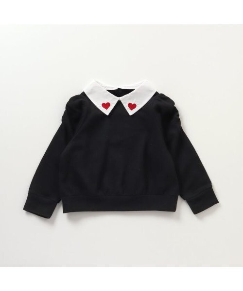 apres les cours(アプレレクール)/WEB限定 ハート刺繍襟付きパワショルトップス/img01