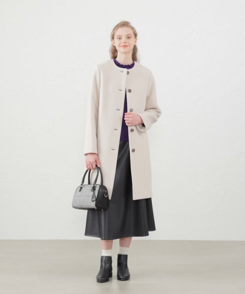 リバービーバーノーカラーコート 