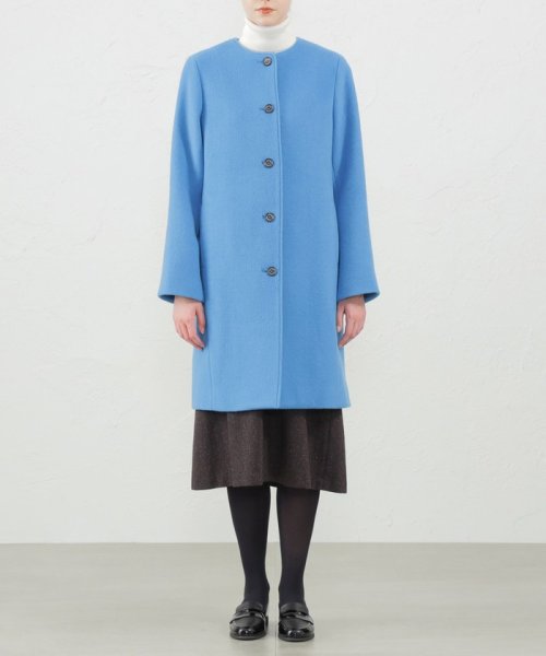 リバービーバーノーカラーコート 