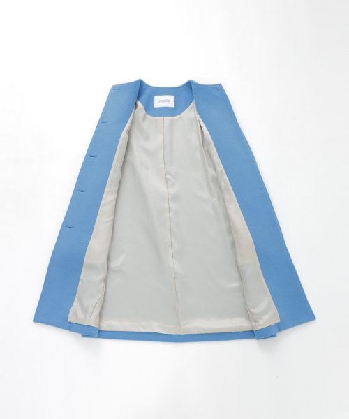 リバービーバーノーカラーコート 