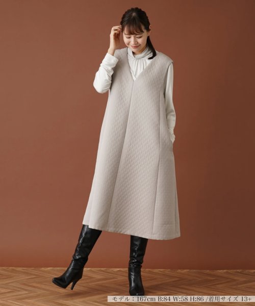 ダイヤ柄ジャンパースカート【my perfect wardrobe】 