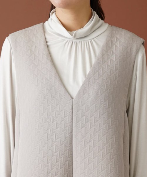 ダイヤ柄ジャンパースカート【my perfect wardrobe】 