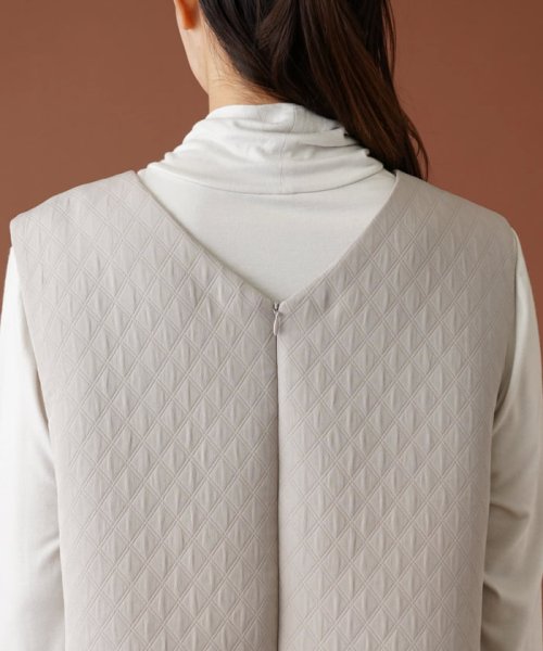 ダイヤ柄ジャンパースカート【my perfect wardrobe】 