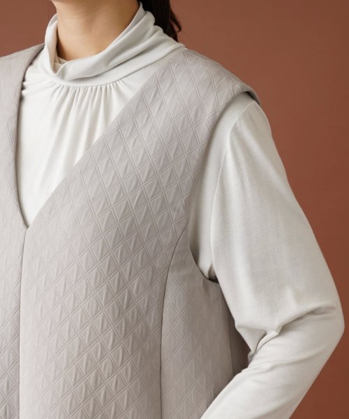 ダイヤ柄ジャンパースカート【my perfect wardrobe】 