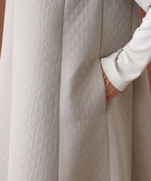 ダイヤ柄ジャンパースカート【my perfect wardrobe】 