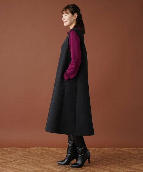 ダイヤ柄ジャンパースカート【my perfect wardrobe】 