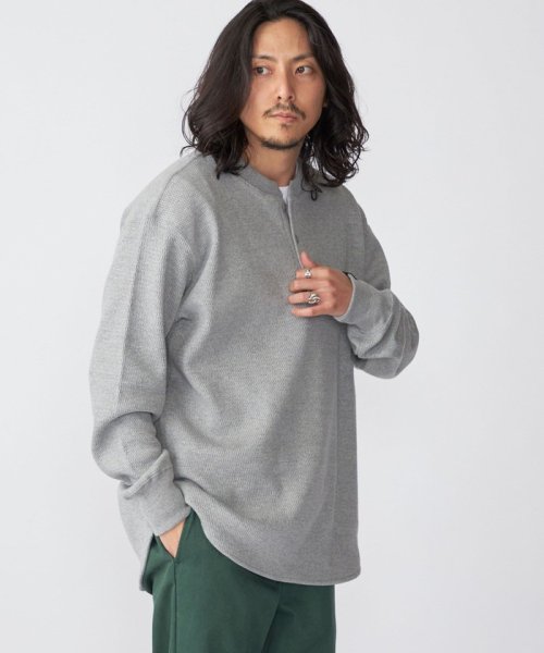 SHIPS MEN(シップス　メン)/【SHIPS別注】THYARD:  ヘンリーネック サーマル 長袖 カットソー/img16