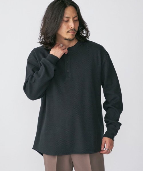 SHIPS MEN(シップス　メン)/【SHIPS別注】THYARD:  ヘンリーネック サーマル 長袖 カットソー/img19