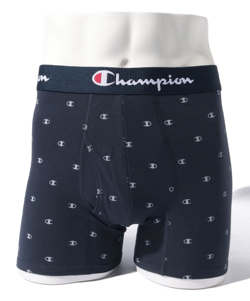 CHAMPION(チャンピオン)/Champion 総柄ブランドロゴプリントストレッチボクサーパンツ CM6EY204 父の日 プレゼント ギフト/img05