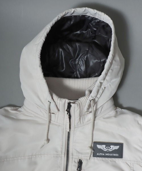 ALPHA/アルファ】THERMOLITE HOODED RIB JACKET/フーデッドリブ