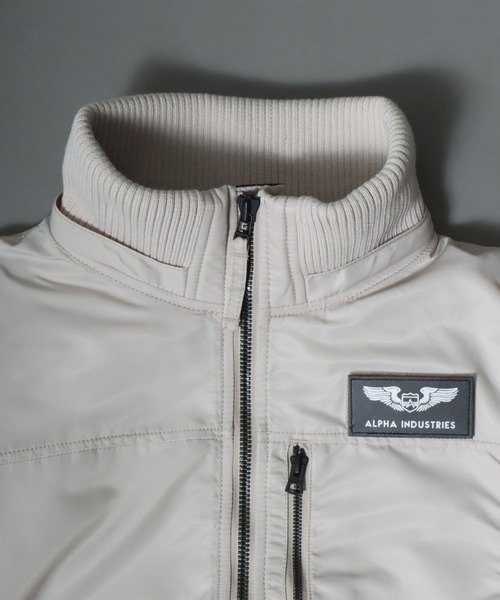 【ALPHA/アルファ】THERMOLITE HOODED RIB JACKET/フーデッドリブジャケット TA1672 ミリタリーブルゾン アウター ALPHA/アルファ HOODED RIB