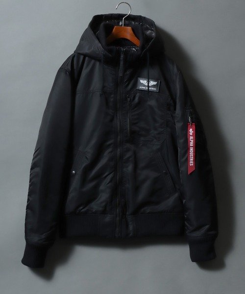 marukawa shonan(marukawa shonan)/【ALPHA/アルファ】THERMOLITE HOODED RIB JACKET/フーデッドリブジャケット TA1672 ミリタリーブルゾン アウター /img15