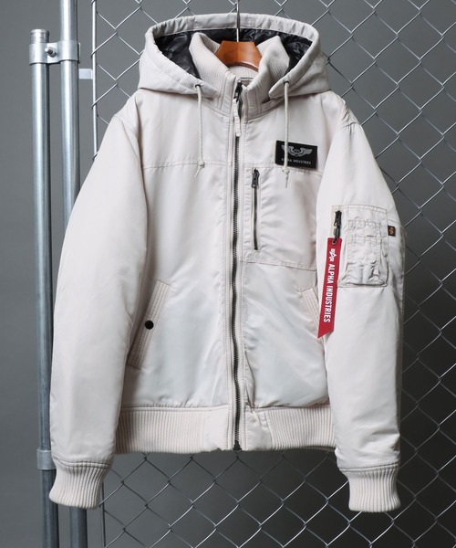 ALPHA/アルファ】THERMOLITE HOODED RIB JACKET/フーデッドリブ