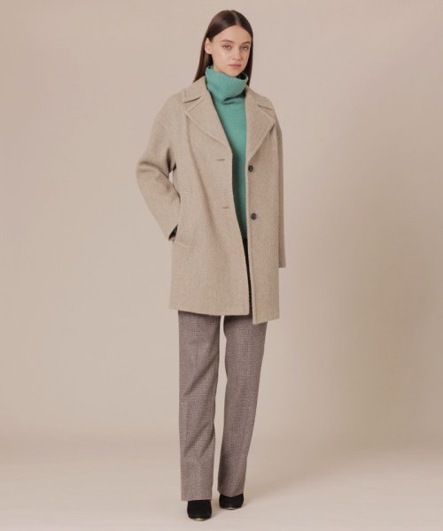 【婦人画報掲載】【DURRIS/デュリス】アルパカウールコート DURRIS/デュリス