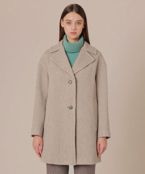 【婦人画報掲載】【DURRIS/デュリス】アルパカウールコート DURRIS/デュリス