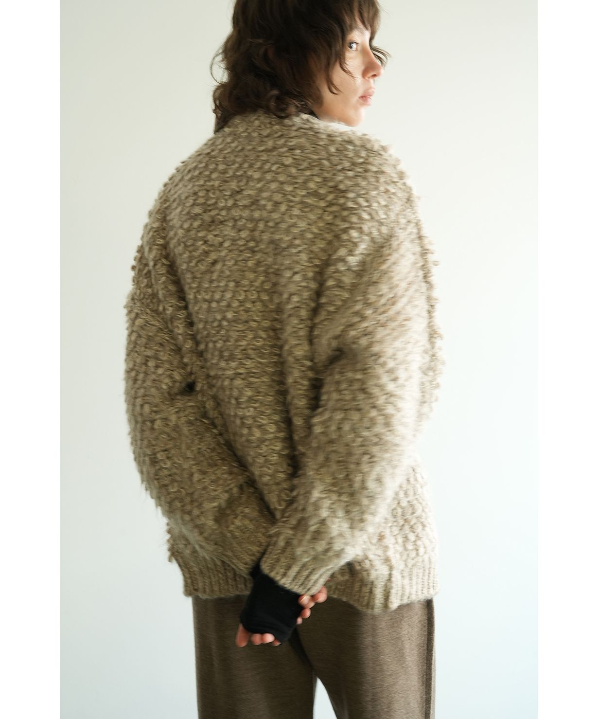 CLANE MIX LOOP MOHAIR KNIT CARDIGANアプワイザーリッシェ