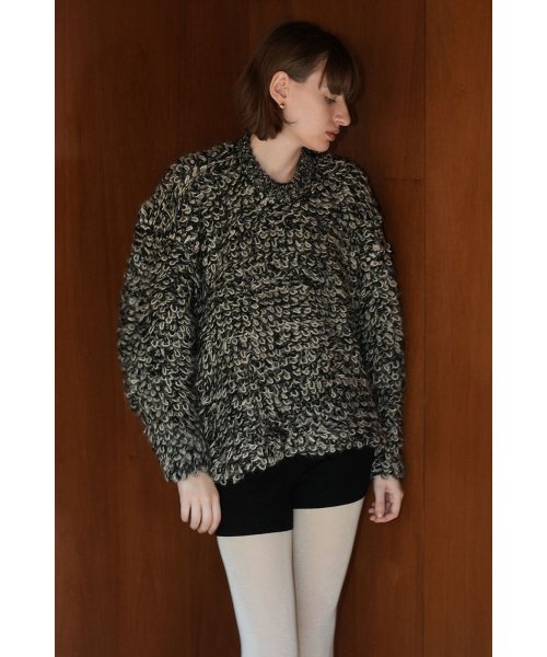 CLANE(クラネ)/MIX LOOP MOHAIR KNIT TOPS/img01