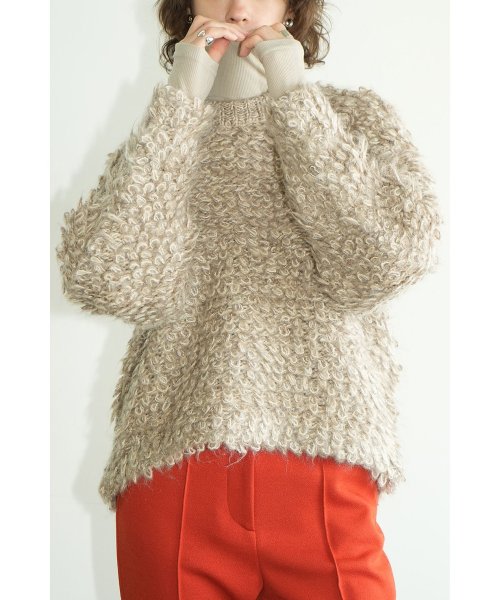 CLANE(クラネ)/MIX LOOP MOHAIR KNIT TOPS/img15