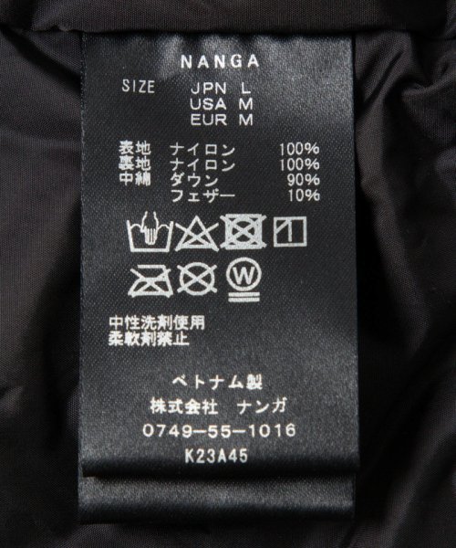 【 NANGA / ナンガ 】AURORA DOWN JACKET / オーロラ ダウン ジャケット ナンガ NANGA